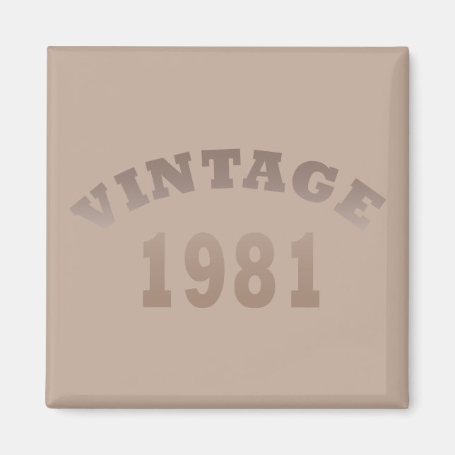 Imã Nascer de aniversário de 1981 (Frente)