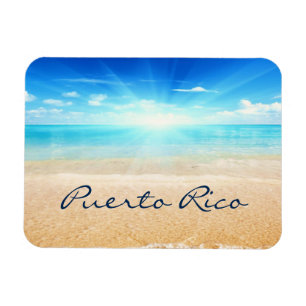 Ímã nascer do sol da praia em Porto Rico