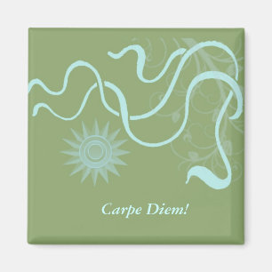 Imã Nascer do sol do Aqua - ímã de Carpe Diem