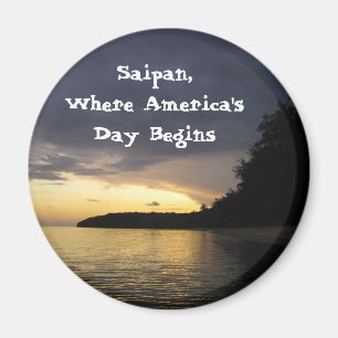 Imã Nascer do sol na praia de Pau Pau