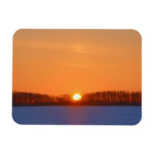 Ímã Nascer do sol sobre a pradaria Manitoba, Canadá