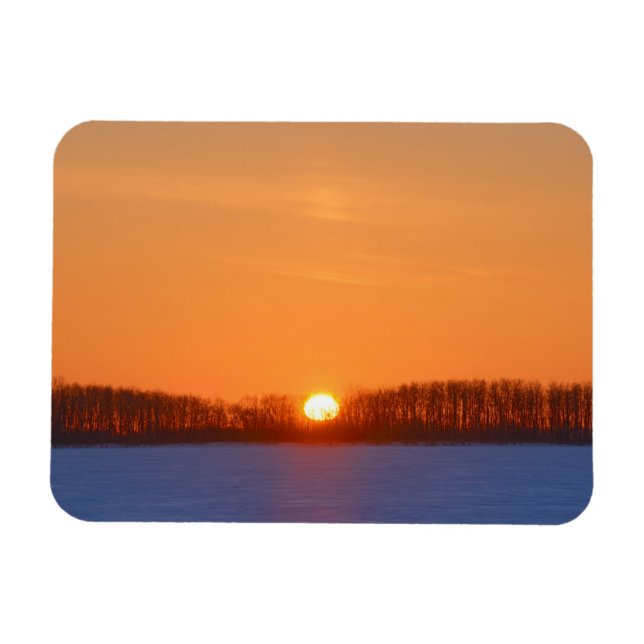 Ímã Nascer do sol sobre a pradaria | Manitoba, Canadá (Horizontal)