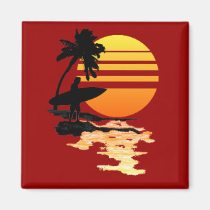 Imã Nascer do sol surfando