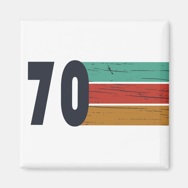 Imã Nascer em presente de aniversário de 1970 (Frente)