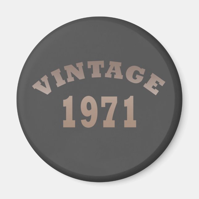 Imã Nascer em presente de aniversário de 1971 (Frente)