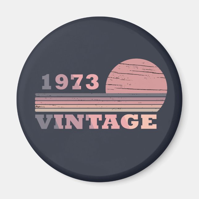 Imã nascer em presente de aniversário de 1973 (Frente)