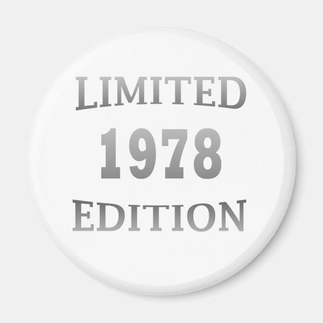 Imã Nascer em presente de aniversário de 1978 (Frente)