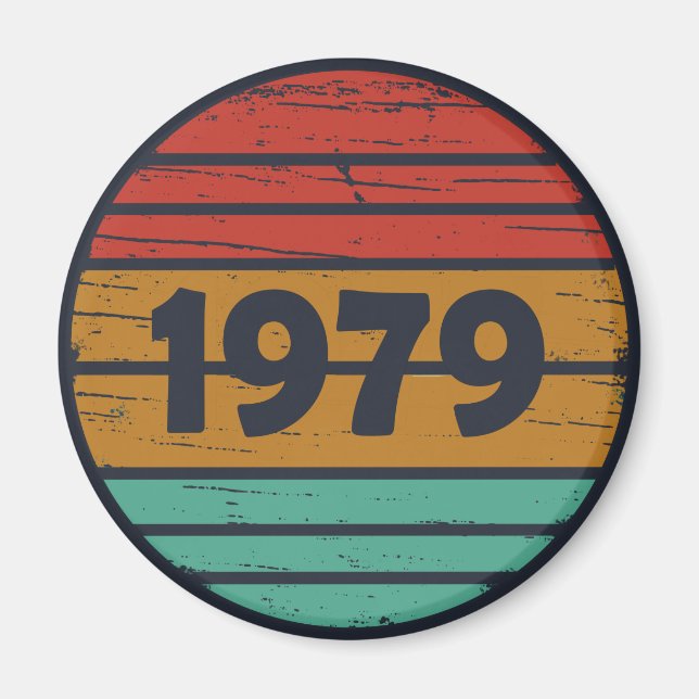 Imã Nascer em presente de aniversário de 1979 (Frente)