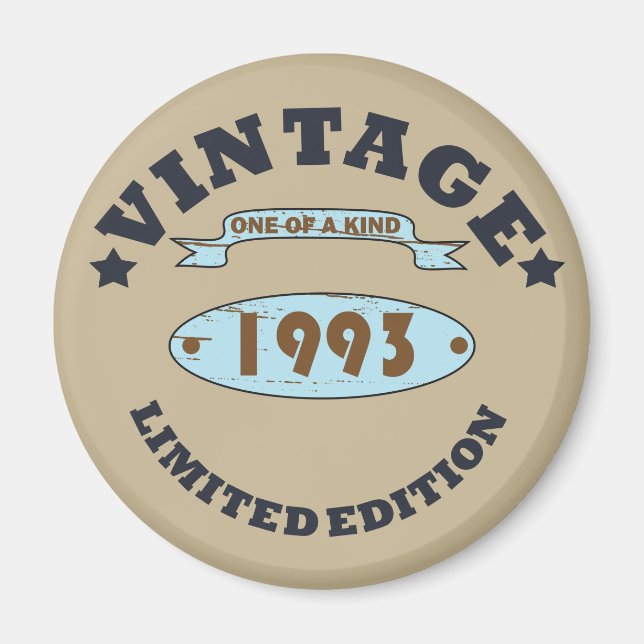 Imã nascer em presente de aniversário de 1993 (Frente)