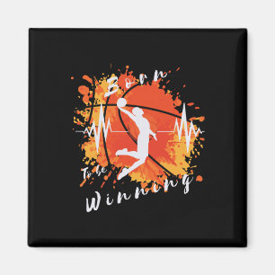Imã Nascer Engraçado De Basquete Para Ganhar Design Es