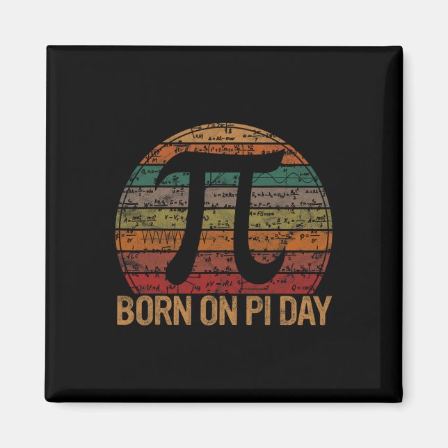 Imã Nascer No Dia Pi Equações Matemáticas Sunset Gift  (Frente)