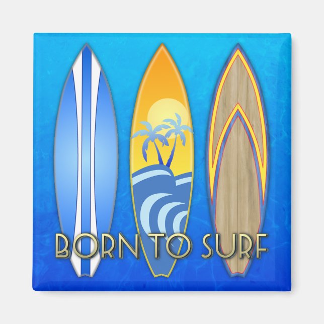 Imã Nascer Para Surf (Frente)