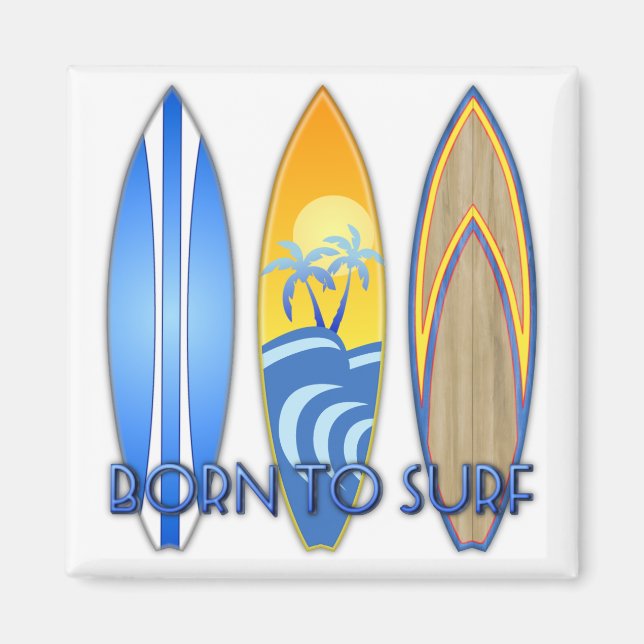 Imã Nascer Para Surf (Frente)