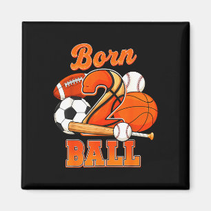 Imã Nascido dois bola 2º aniversário de meninos festa