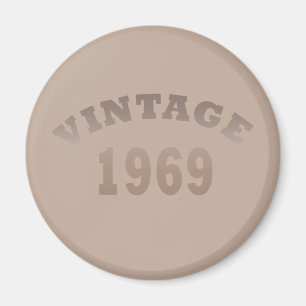 Imã Nascido em 1969 elegante aniversário moderno vinta