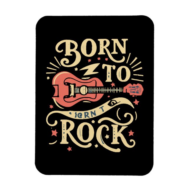 Ímã Nascido para tocar guitarra elétrica (Vertical)