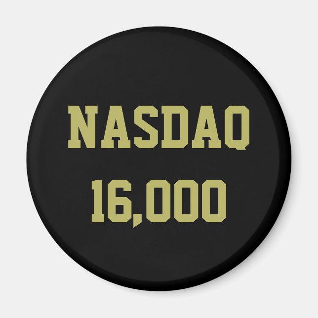 Imã NASDAQ 16000 Celebração do mercado de ações (Frente)