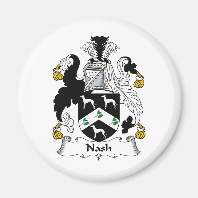 Imã Nash Family Crest (Frente)