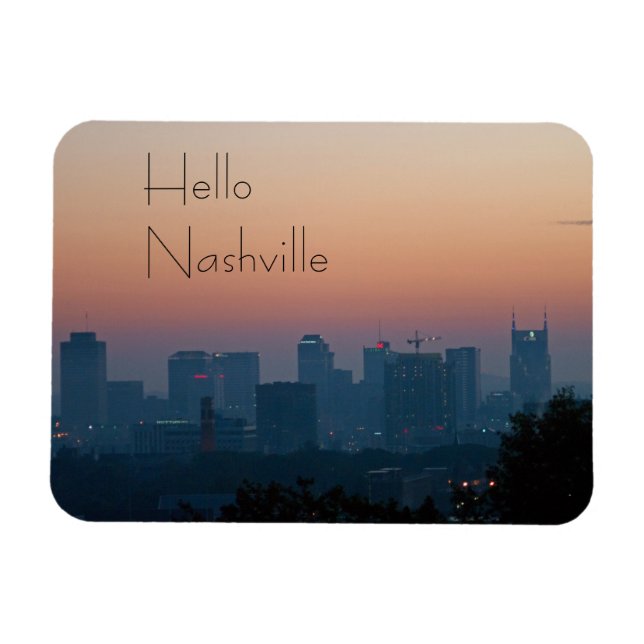 Ímã Nashville City Sunrise (Horizontal)