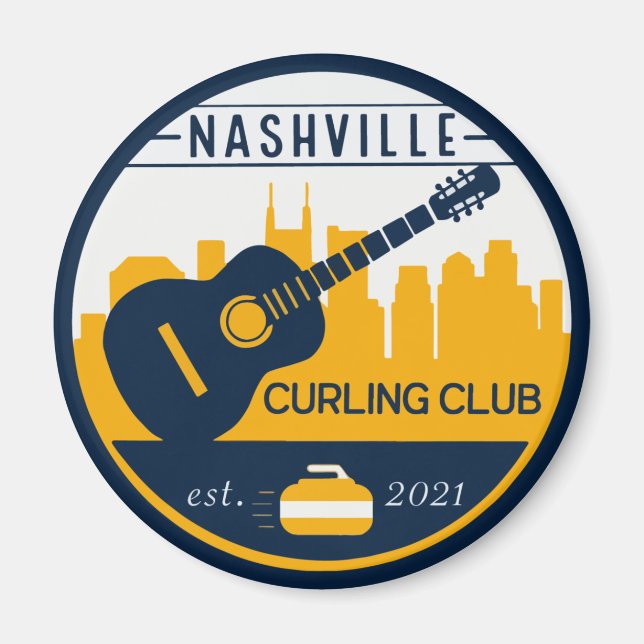Imã Nashville Curling Club Magnet (Frente)