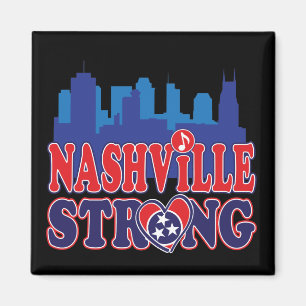 Imã Nashville-Forte-Paisagem-e-Nota-Musical