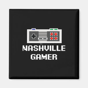 Imã Nashville Gamer Cidade 8-bit