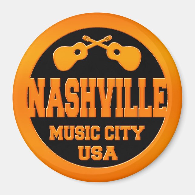 Imã Nashville Music City USA (Frente)
