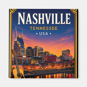 Imã 🎸 Nashville Tennessee Cidade da Música