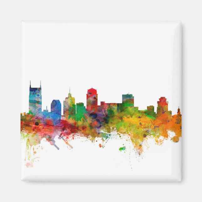 Imã Nashville Tennessee Skyline (Frente)