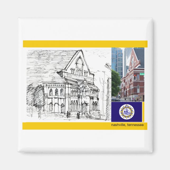 Imã Nashville TN: Magnet (Frente)