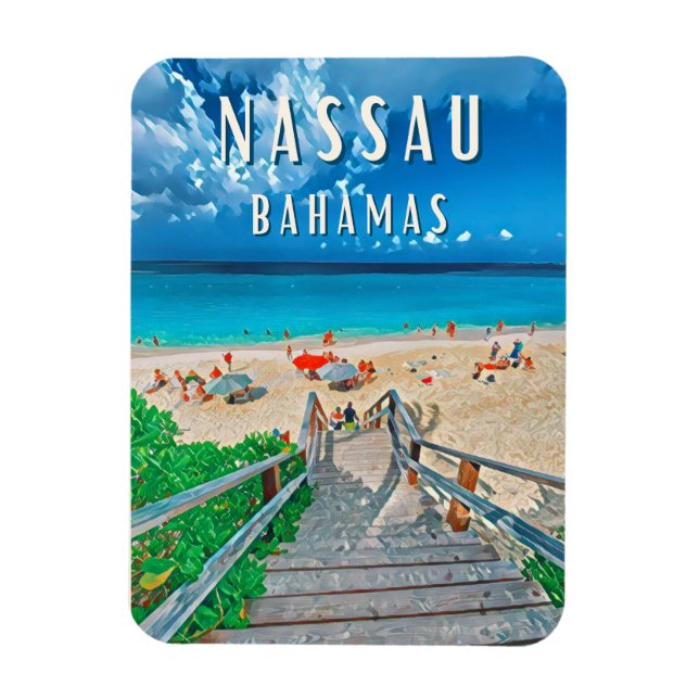 Ímã Nassau: L'île paradisiaque des Bahamas (Vertical)