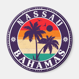 Imã Nassau Palm Tree Bahamas Vintage Souvenirs 80s