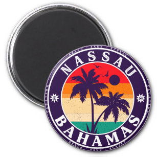 Imã Nassau Palm Tree Bahamas Vintage Souvenirs 80s