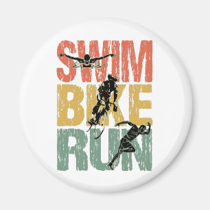 Imã Natação Bike Run - Vintage Triathlon