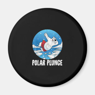 Imã Natação de inverno do Urso Polar de Gelado Polar
