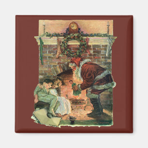 Imã Natais vintages, Crianças do Pai Natal Vitoriano