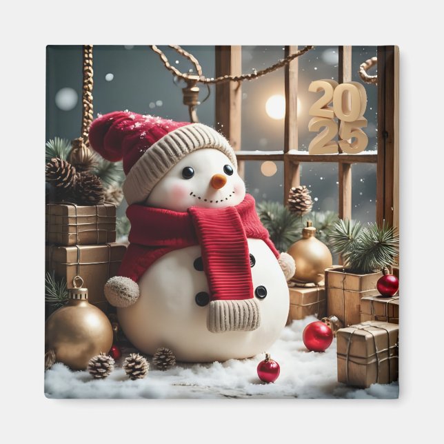 Imã Natais vintages - Magnet (Frente)