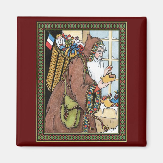 Imã Natais vintages, Noel Toys Clogs Calçados (Frente)