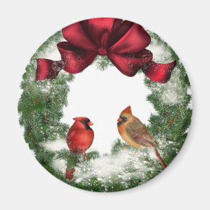 Imã natais vintages Wreath Gift / Partido Favor Magnet