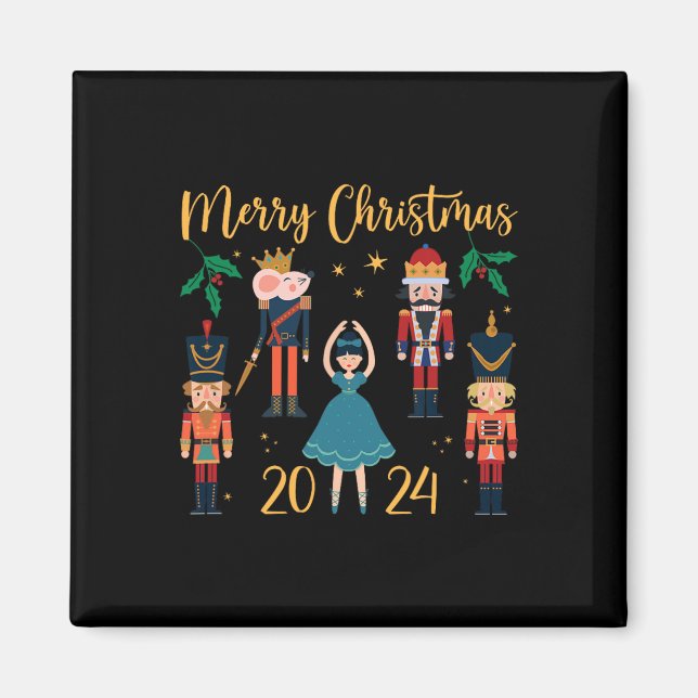 Imã Natal 2024 - Clara E Balé Nutcracker Pajama (Frente)