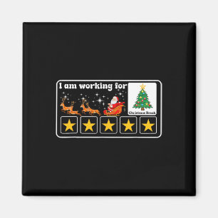 Imã Natal 5 Estrelas Árvore de Natal Eu estou trabalha