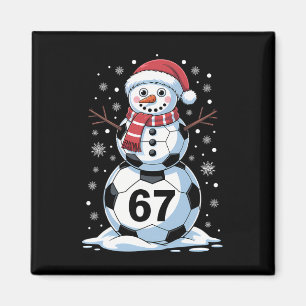 Imã Natal 67 Meme Futebol Boneco de Neve Árvore Divert