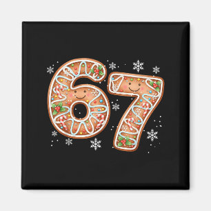 Imã Natal 6 7 Seis Sete Divertido 67 Meme Biscoito de