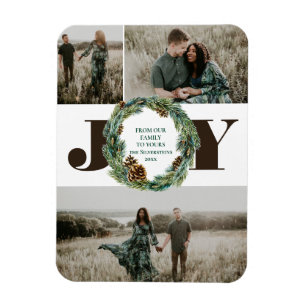 Ímã Natal Acorn Wreath