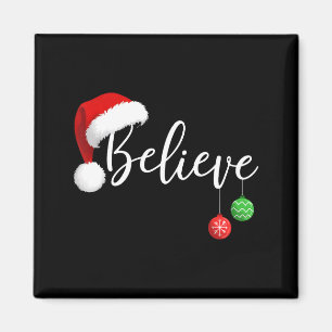 Imã Natal Acredite No Papai Noel Funny Xmas Família