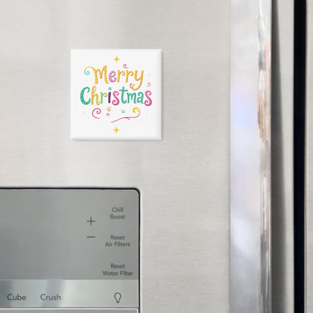 Imã Natal alegre e frio brilhante (In Situ (Fridge))