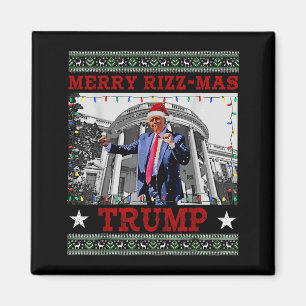 Imã Natal Alegre Trump Divertido Humorístico Dança Tru
