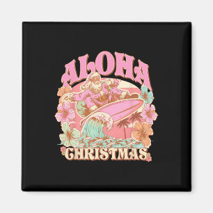 Imã Natal Aloha Papai Noel Surfando Mele Havaiano