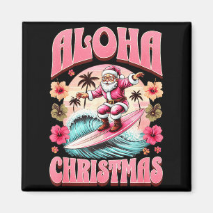 Imã Natal Aloha Papai Noel Surfando Mele Havaiano 