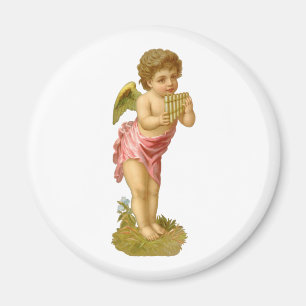 Imã Natal Antigo, Anjo Músico com Flauta de Pã
